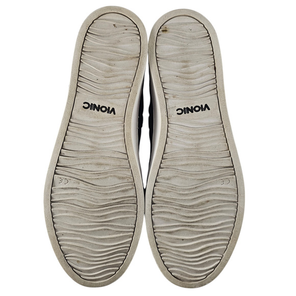 Vionic Ankle Boot Sneakers Women's Size 9.5 Black Mitzi Suede Comfort Strappy - Picture 7 of 13